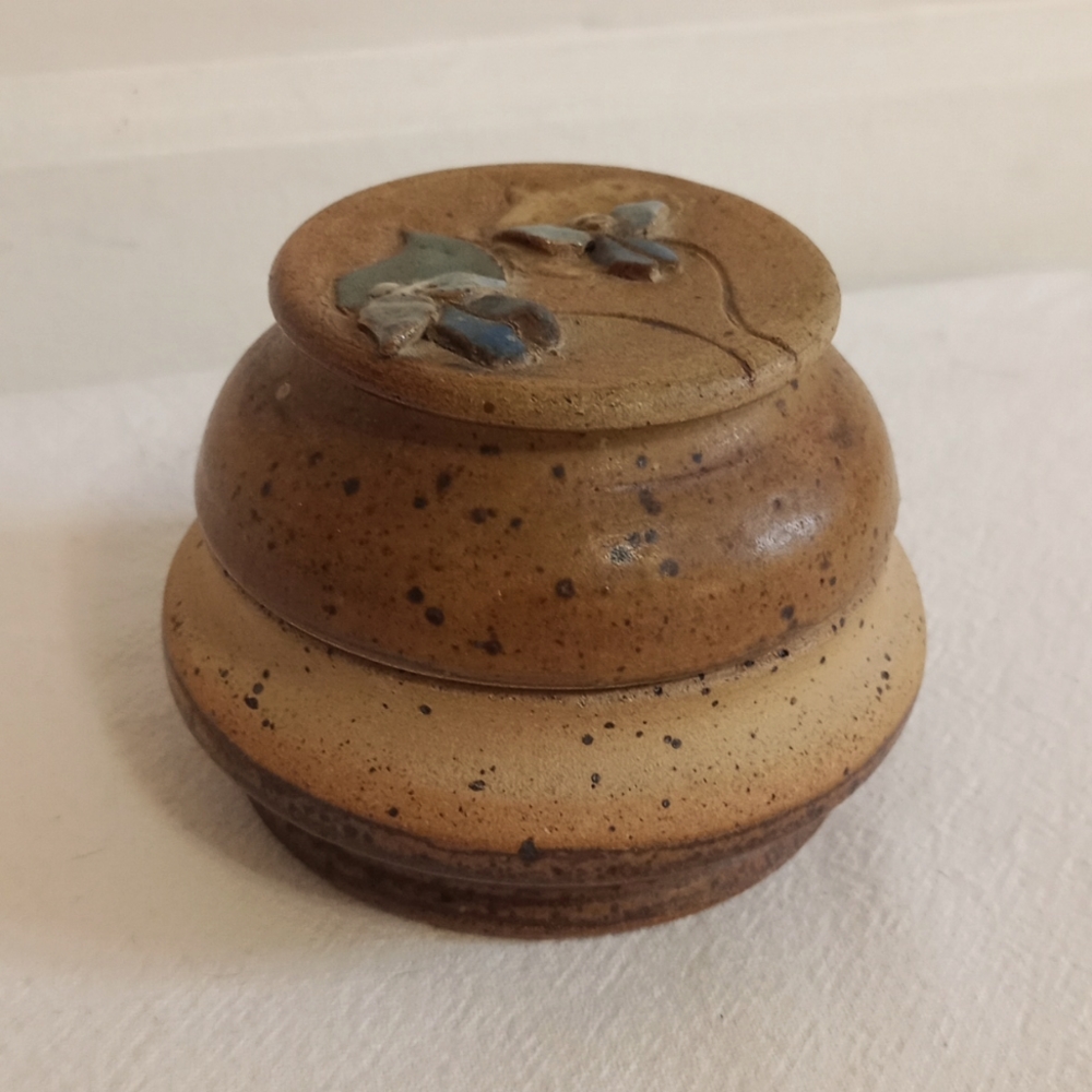 Pottery Trinket Dish with Lid